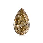 2.01 Carat Fancy Brownish Yellow Pear Diamond VVS2 GIA