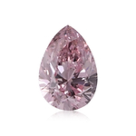 0.30 Carat Fancy Intense Purplish Pink Pear Diamond SI2 GIA