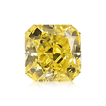 0.51 Carat Fancy Intense Yellow Radiant Diamond VS1 GIA