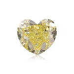 1.08 Carat Fancy Intense Yellow HEART Diamond SI1 GIA