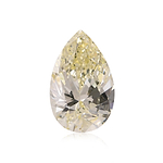 8.02 Carat Fancy Light Yellow Pear Diamond VS2 GIA