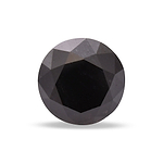 1.72 Carat Fancy Black Round Brillant Diamond  GIA