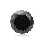 1.86 Carat Fancy Black Round Brilliant Diamond  GIA