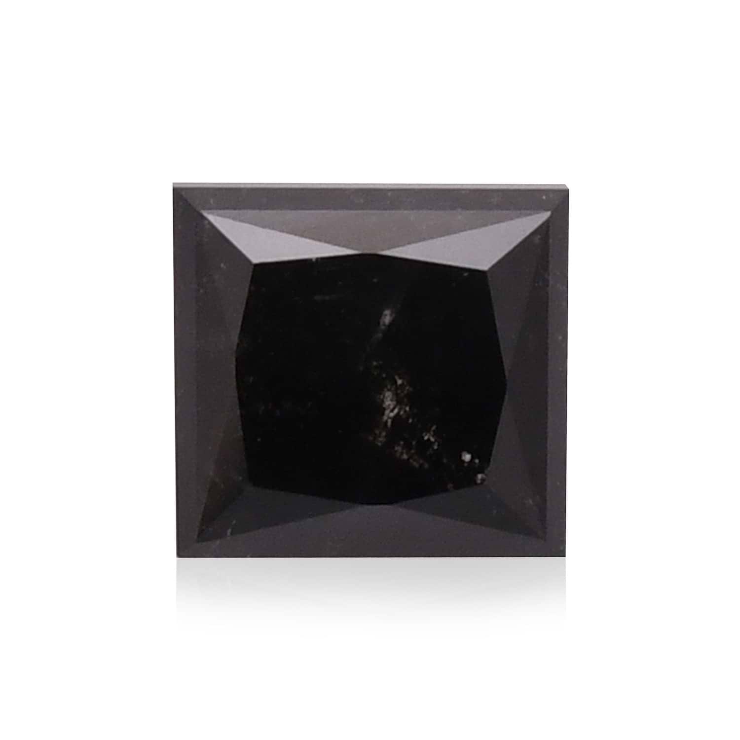 1.47 Carat Fancy Black Princess Diamond GIA