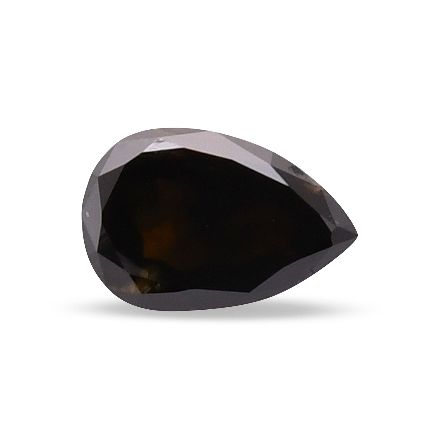 1.06 Carat Fancy Black Pear Diamond  GIA