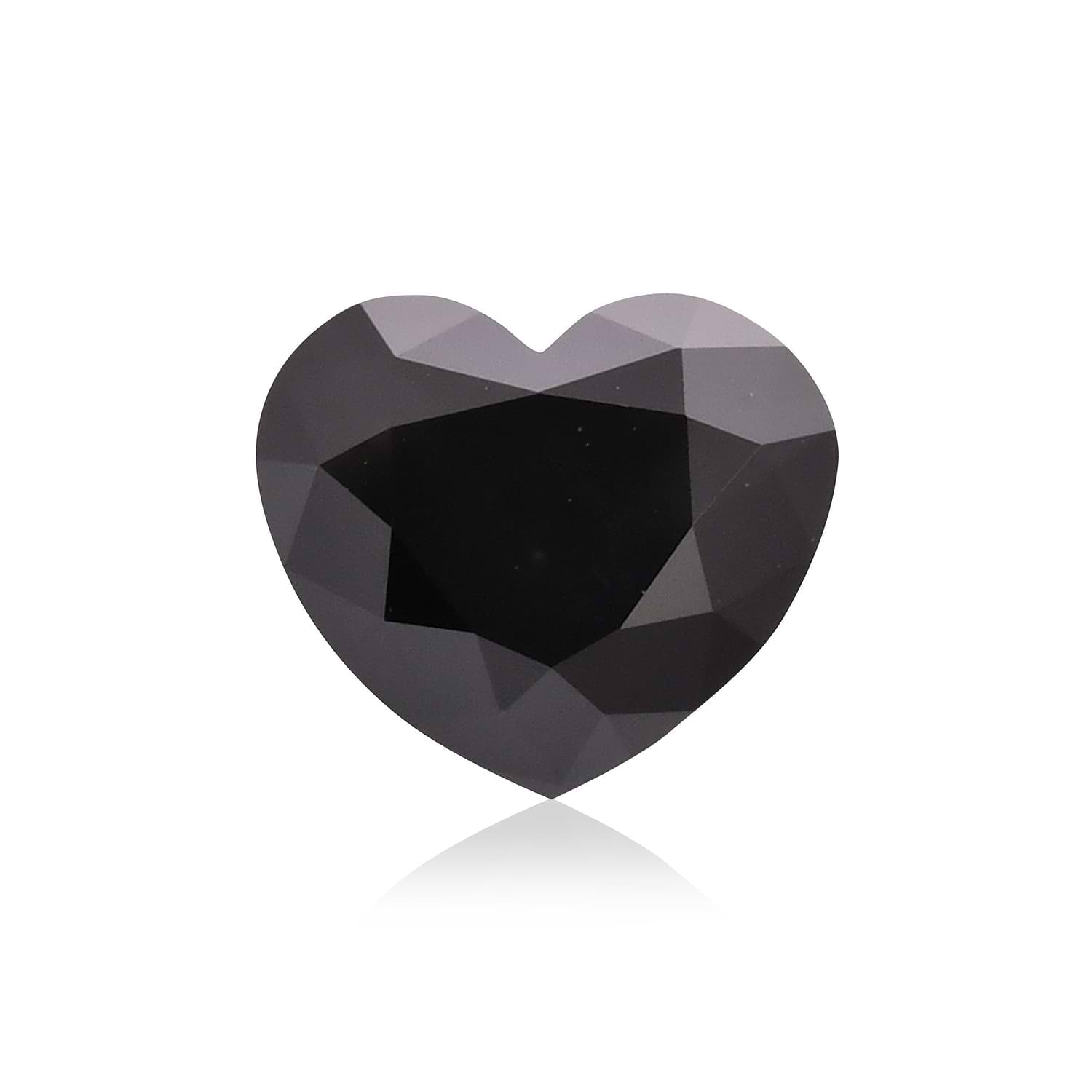 1.24 Carat Fancy Black HEART Diamond GIA