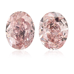 1.08 Carat Fancy Pink Oval Diamonds VS1
