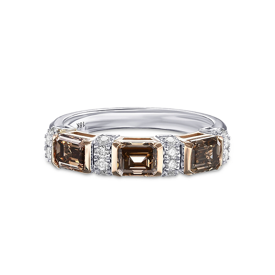 Fancy Brown Diamond Band Ring