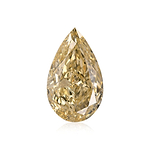 6.04 Carat Fancy Brownish Yellow Pear Diamond VS2 GIA
