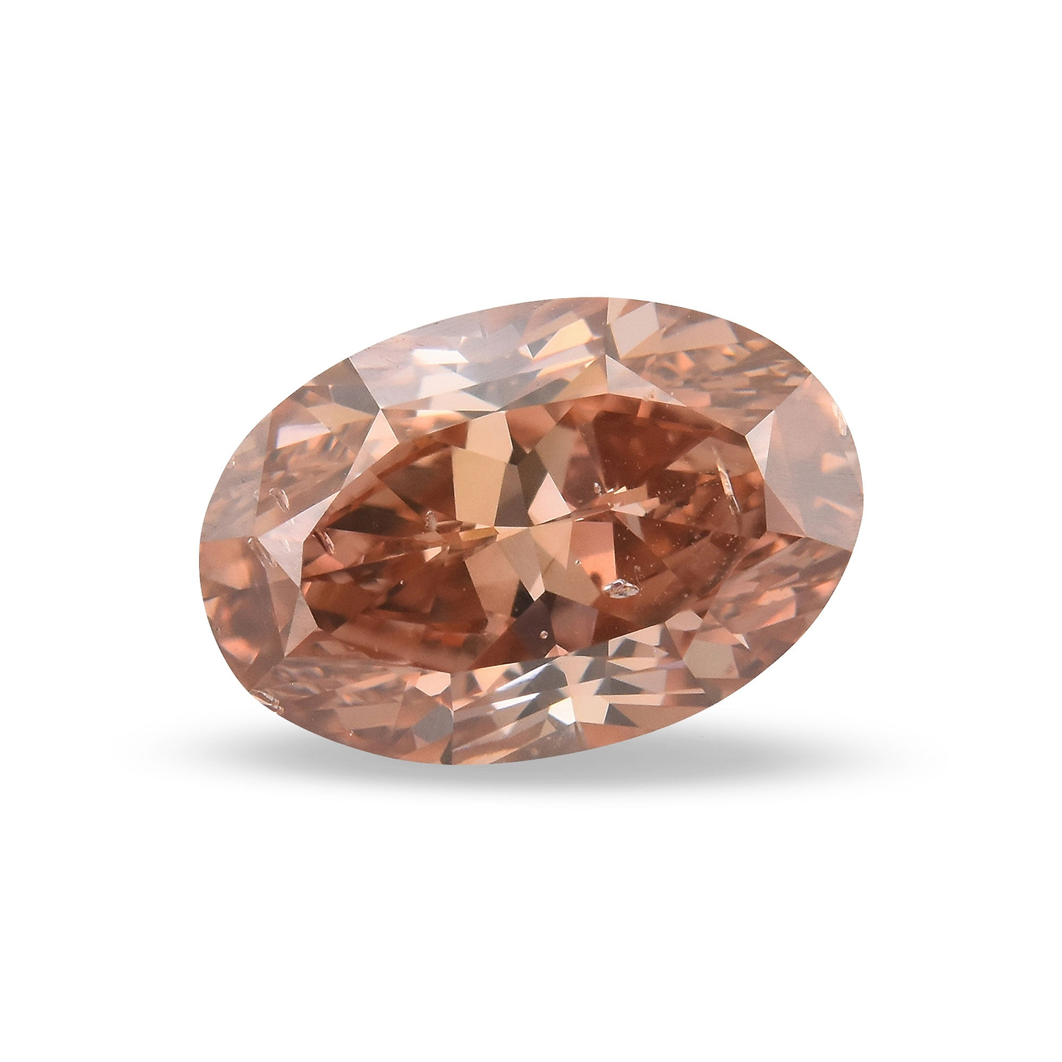 2.07 Carat Fancy Deep Brown Pink Oval Diamond SI2 GIA