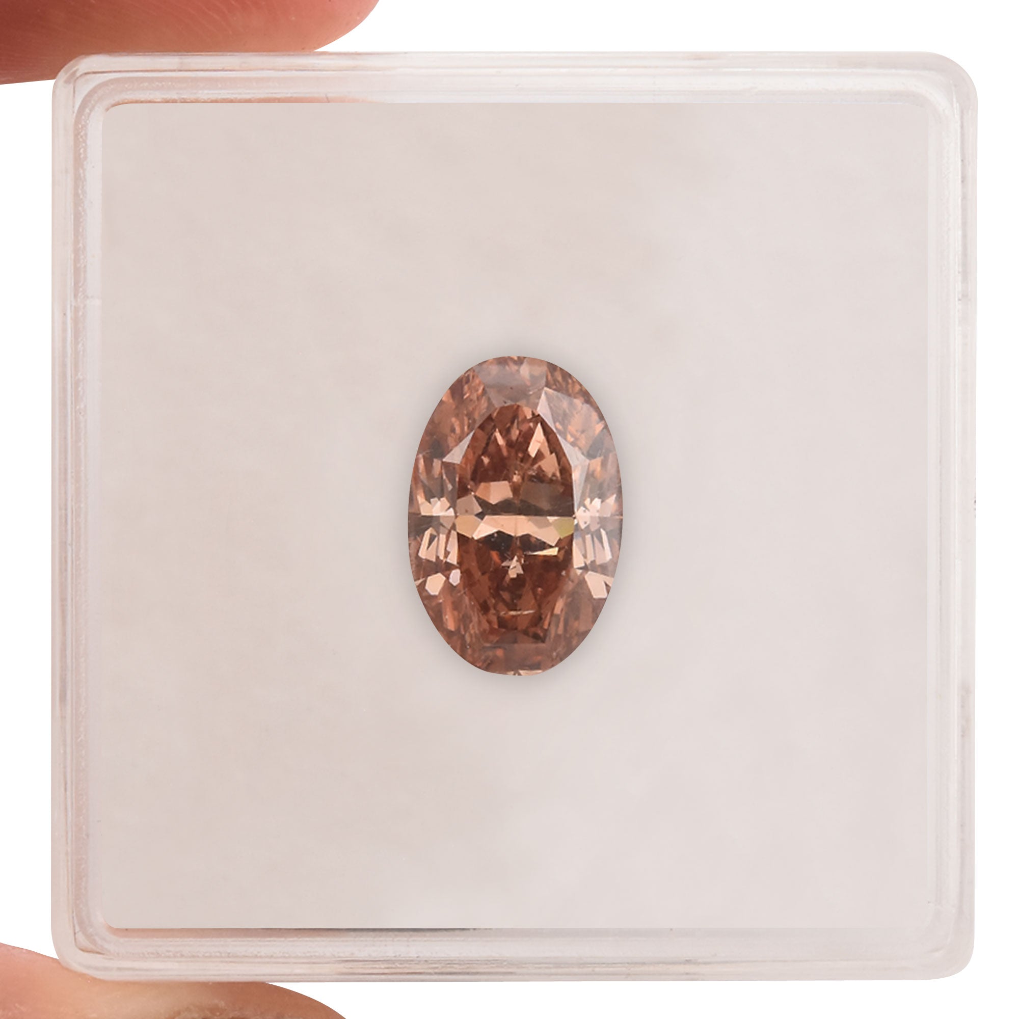 k　　Fancy Deep Brownish Pink0.198ct 0.07 ct Fancy Deep Brownish Pink Loose Man Made Diamond
