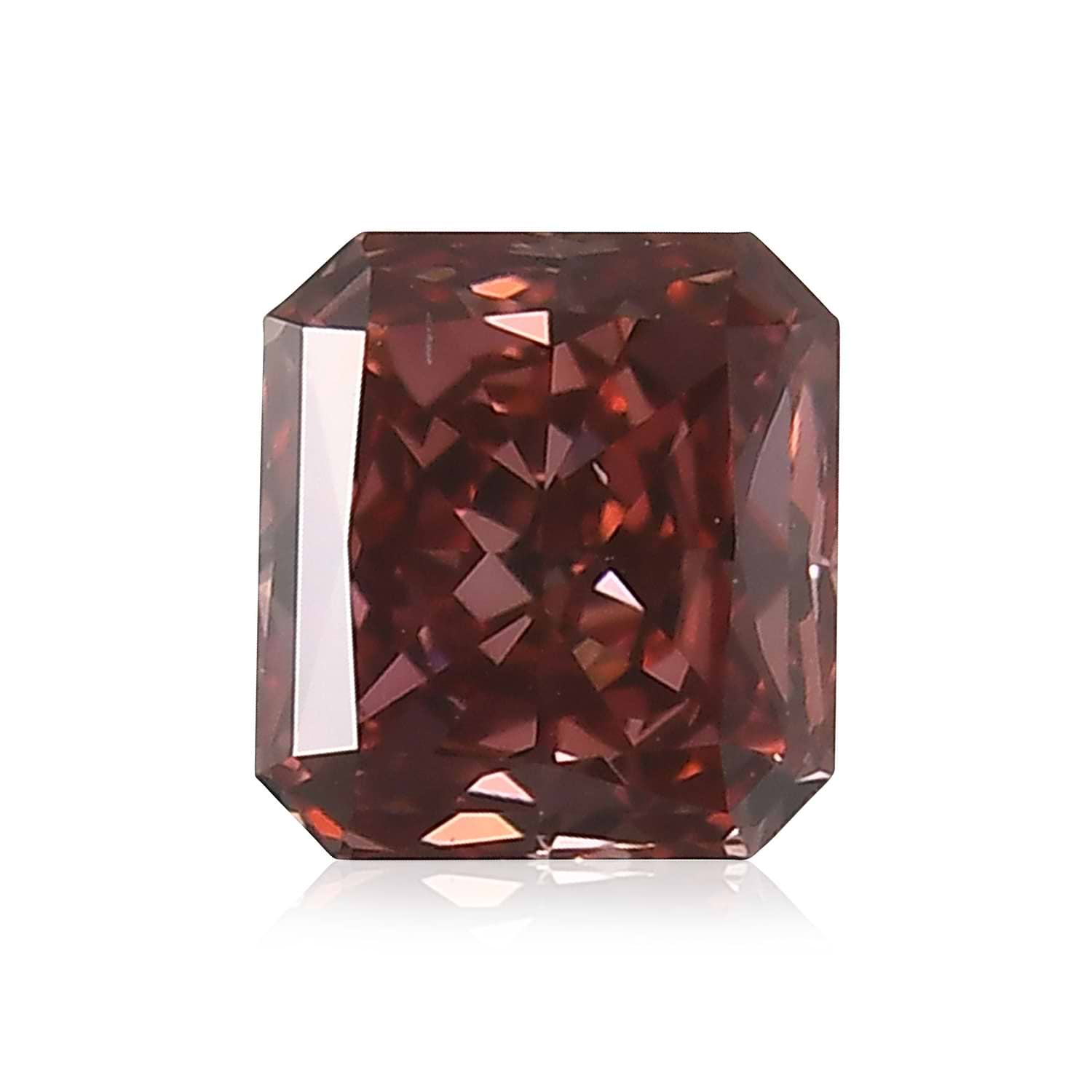 0.38 Carat Fancy Red Radiant Diamond VS2 GIA