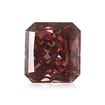0.38 Carat Fancy Red Radiant Diamond VS2 GIA