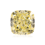 1.07 Carat Fancy Yellow Cushion Diamond VS1 GIA