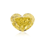 1.01 Carat Fancy Intense Yellow HEART Diamond VS2 GIA