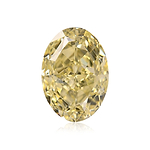1.09 Carat Fancy Light Yellow Oval Diamond VS1 GIA
