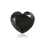 1.50 Carat Fancy Dark Gray HEART Diamond  GIA