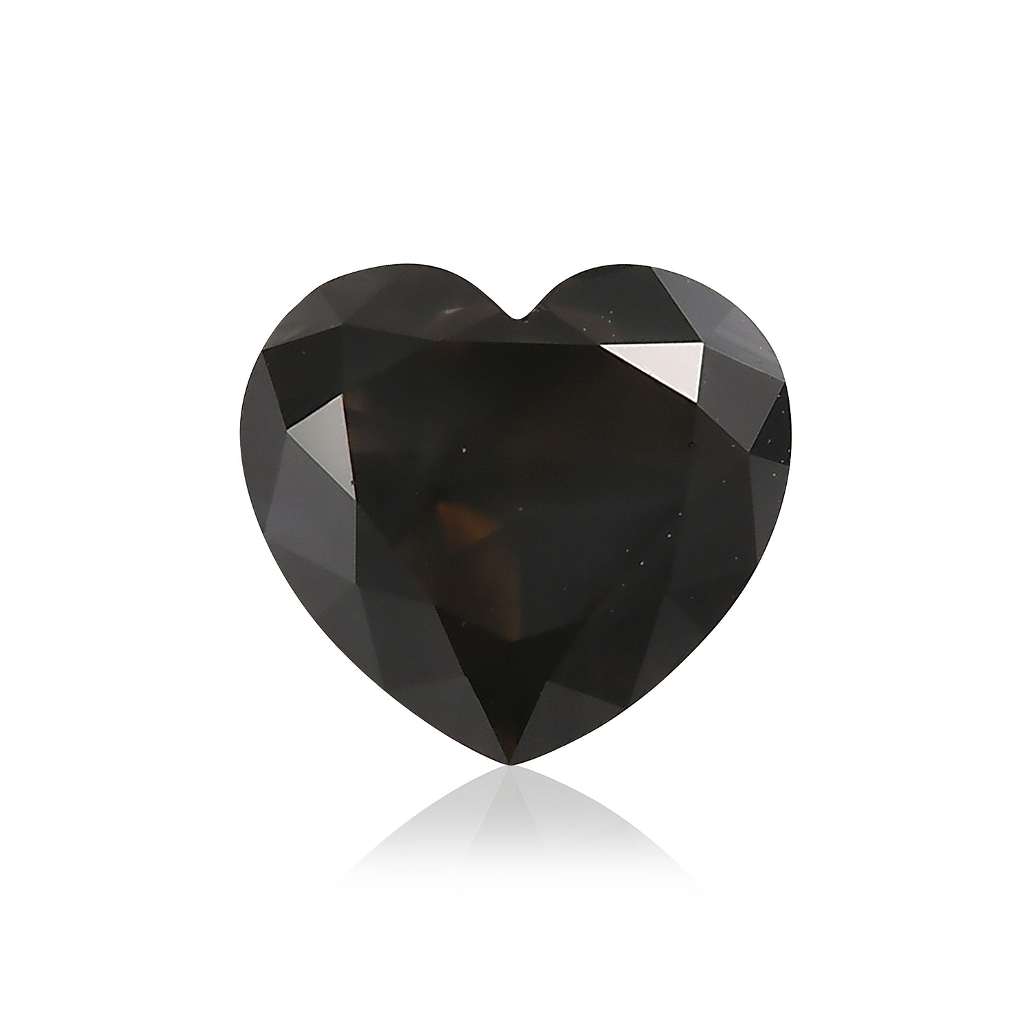 1.50 Carat Fancy Dark Gray HEART Diamond  GIA