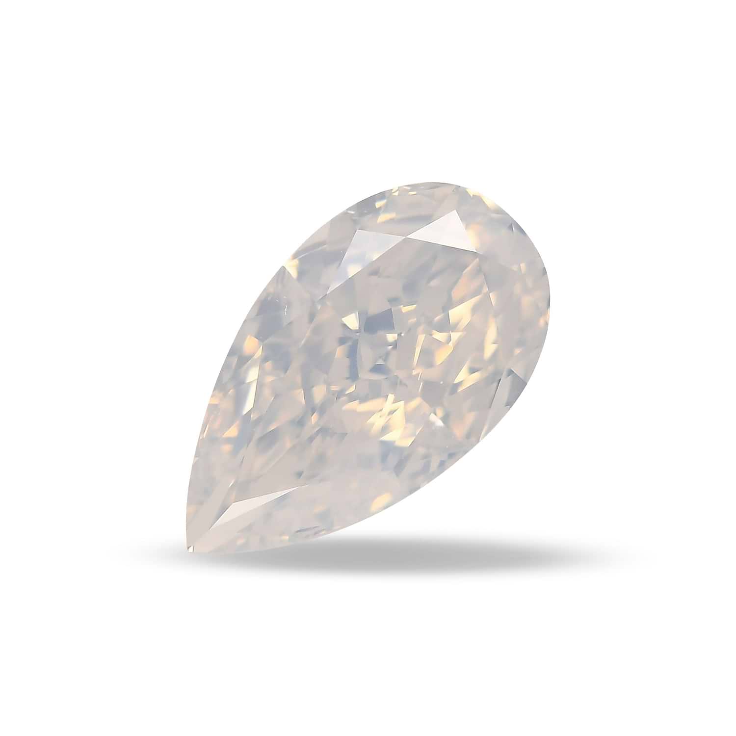 2.14 Carat Fancy White Pear Diamond GIA