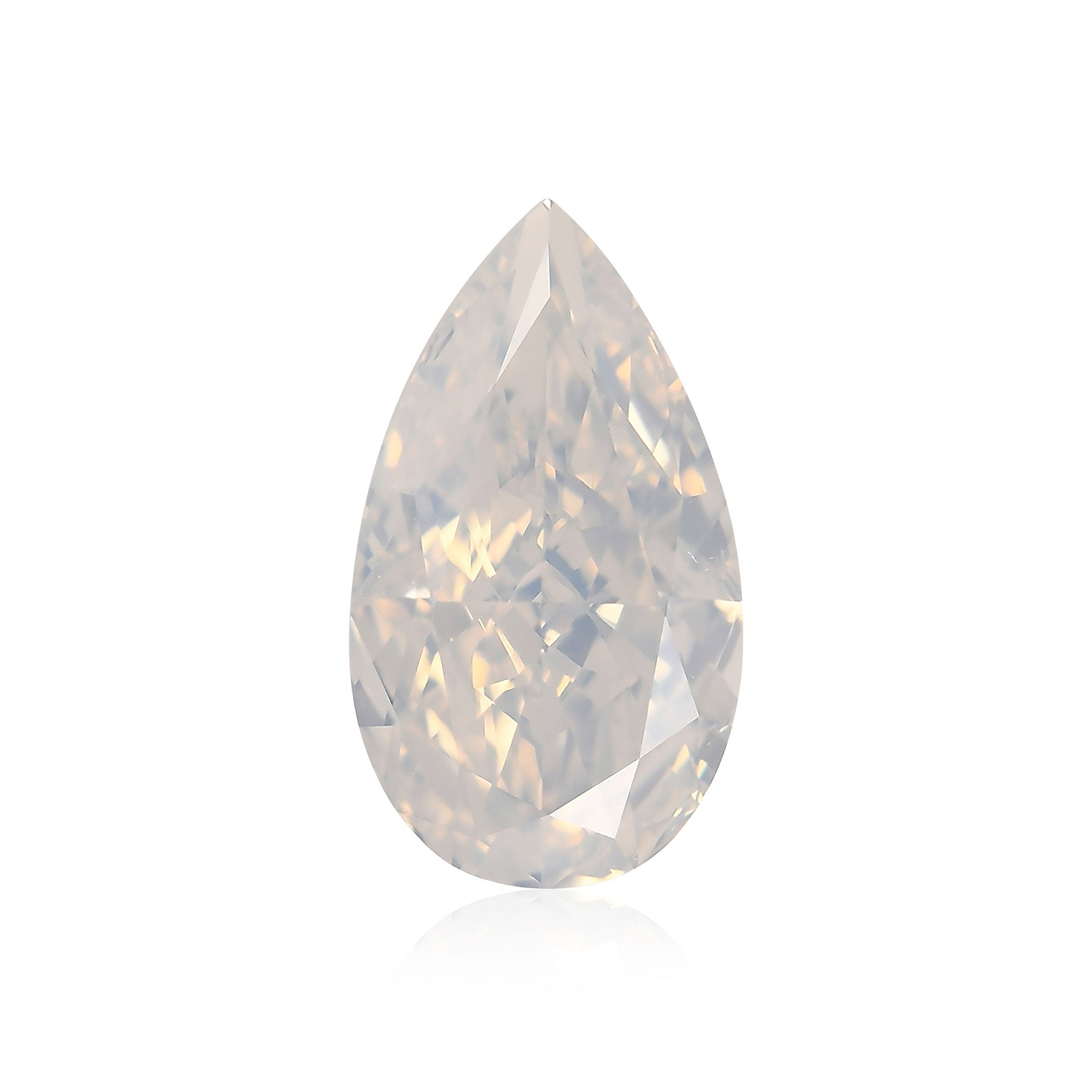 2.14 Carat Fancy White Pear Diamond  GIA