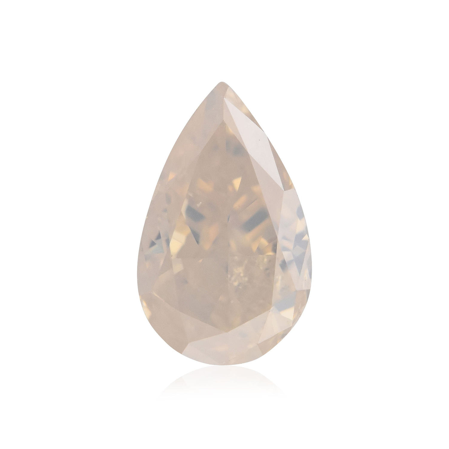 1.00 Carat Fancy White Pear Diamond  GIA