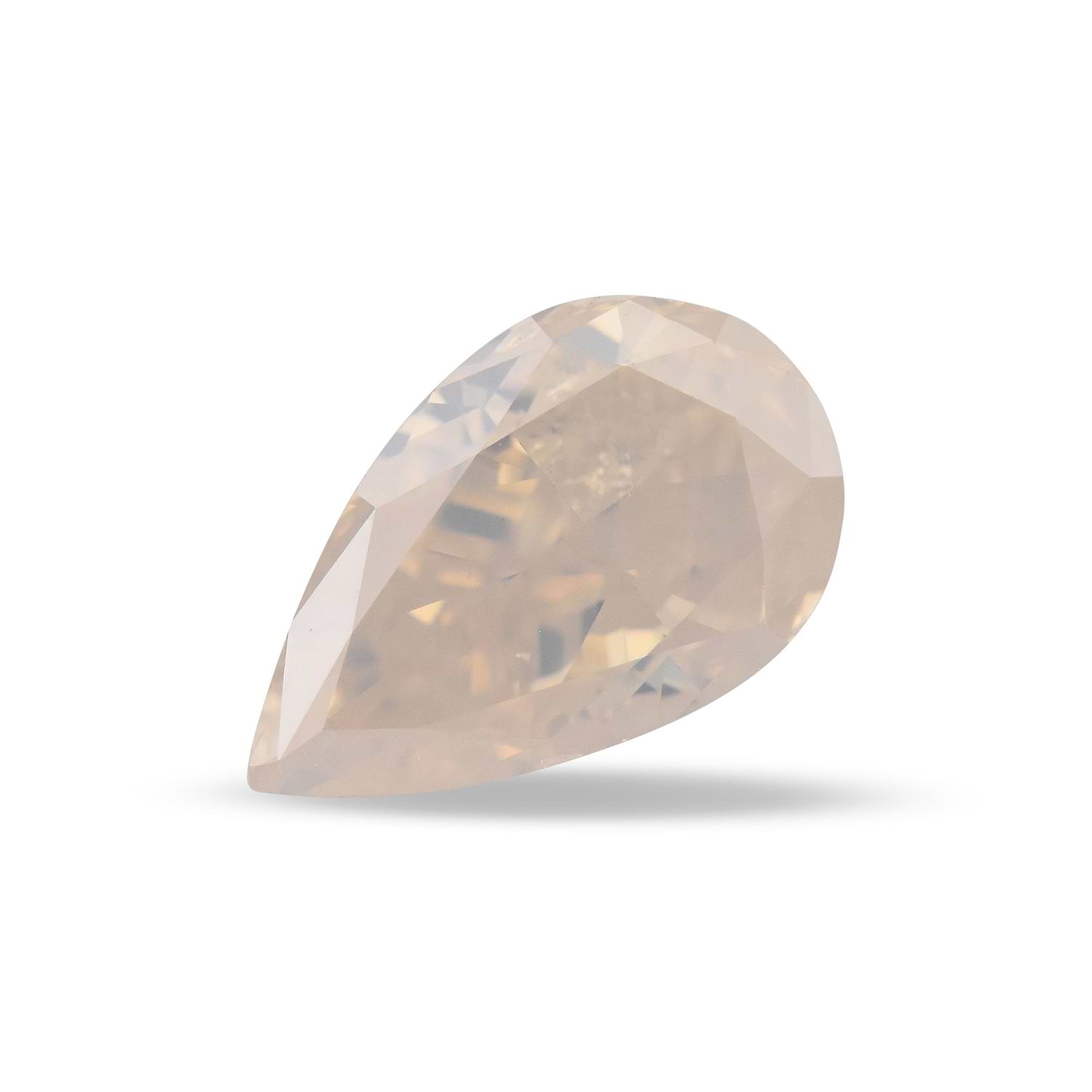 1.00 Carat Fancy White Pear Diamond GIA