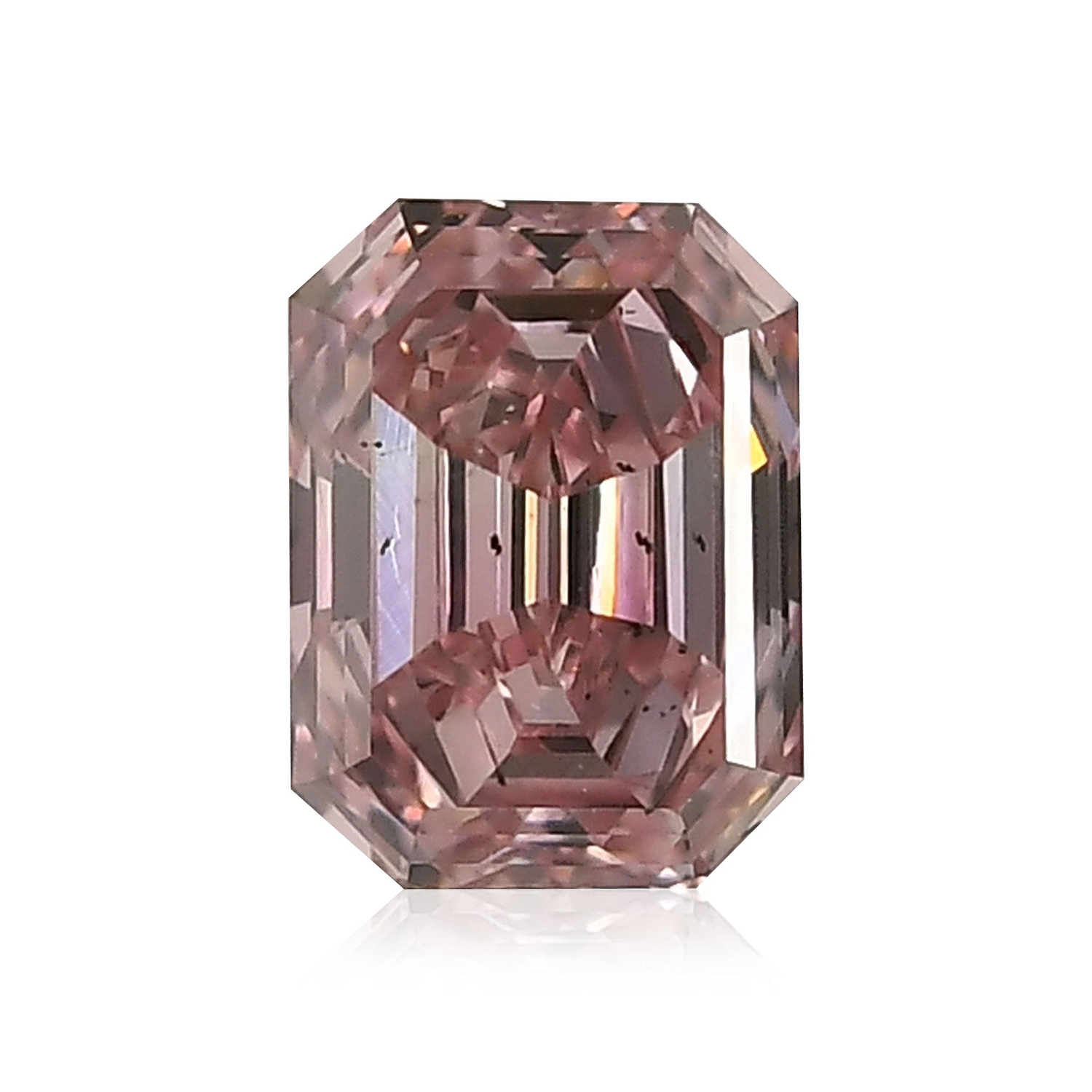 0.51 Carat Fancy Intense Pink Emerald Diamond SI1 GIA