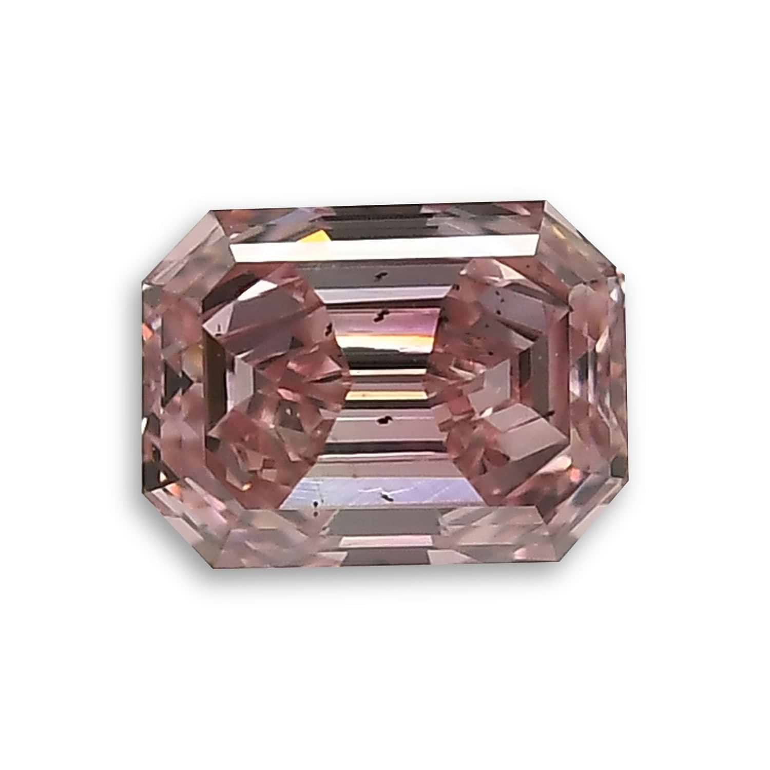 0.51 Carat Fancy Intense Pink Emerald Diamond SI1 GIA