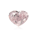 1.00 Carat Fancy Pink HEART Diamond VS2 GIA