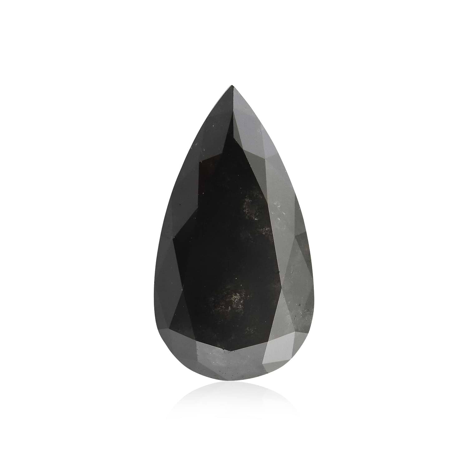 4.89 Carat Fancy Black Pear Diamond GIA
