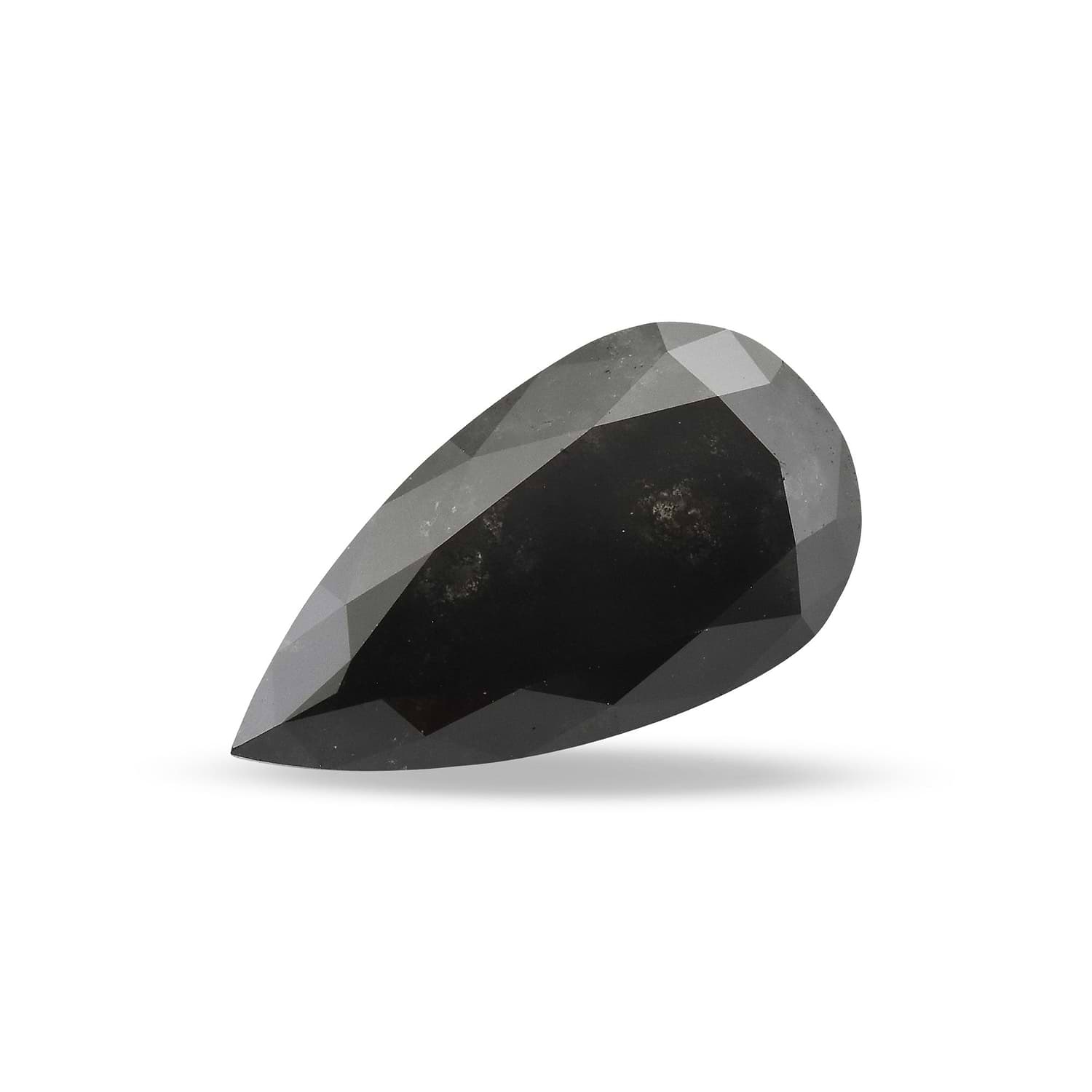 4.89 Carat Fancy Black Pear Diamond GIA