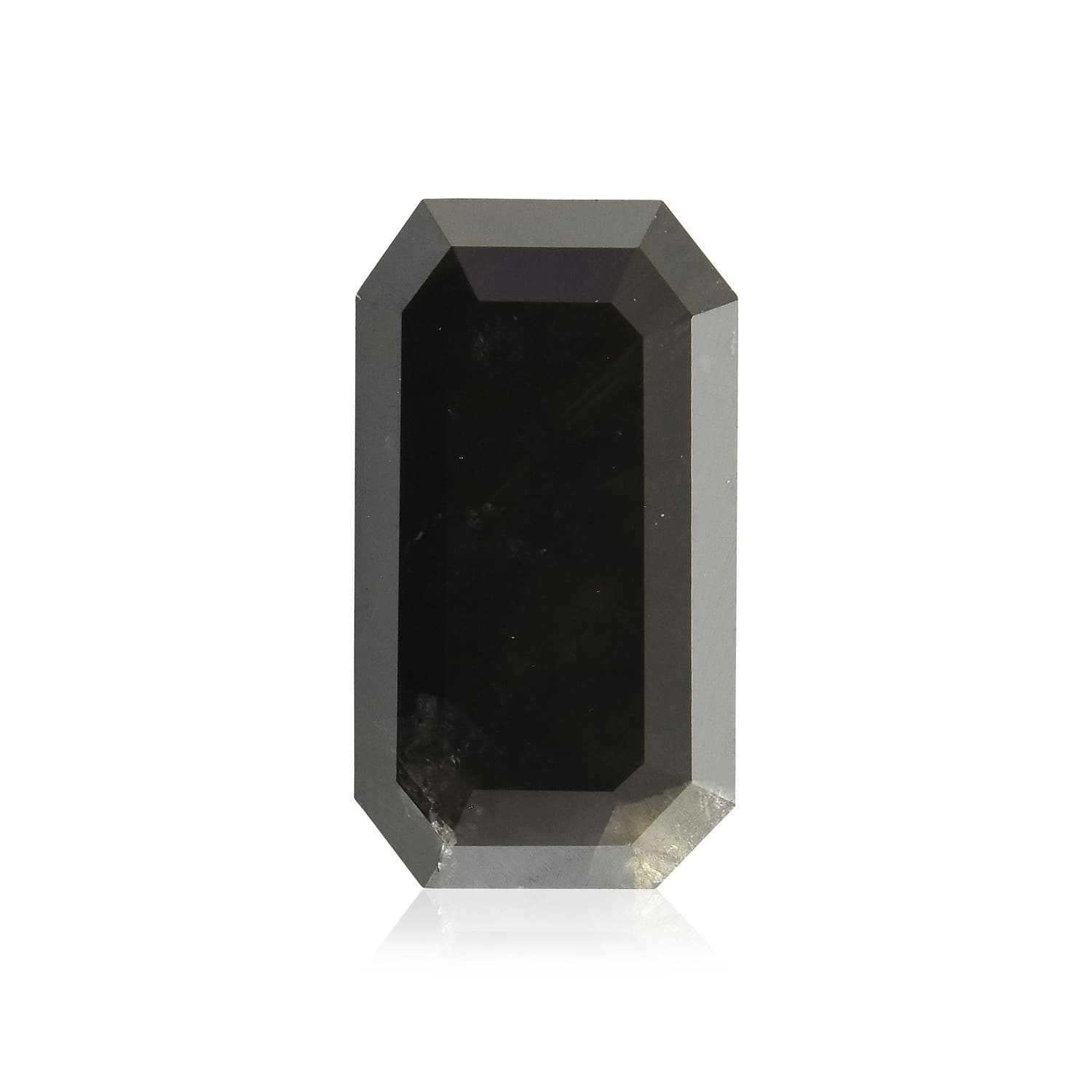 2.28 Carat Fancy Black Emerald Diamond GIA