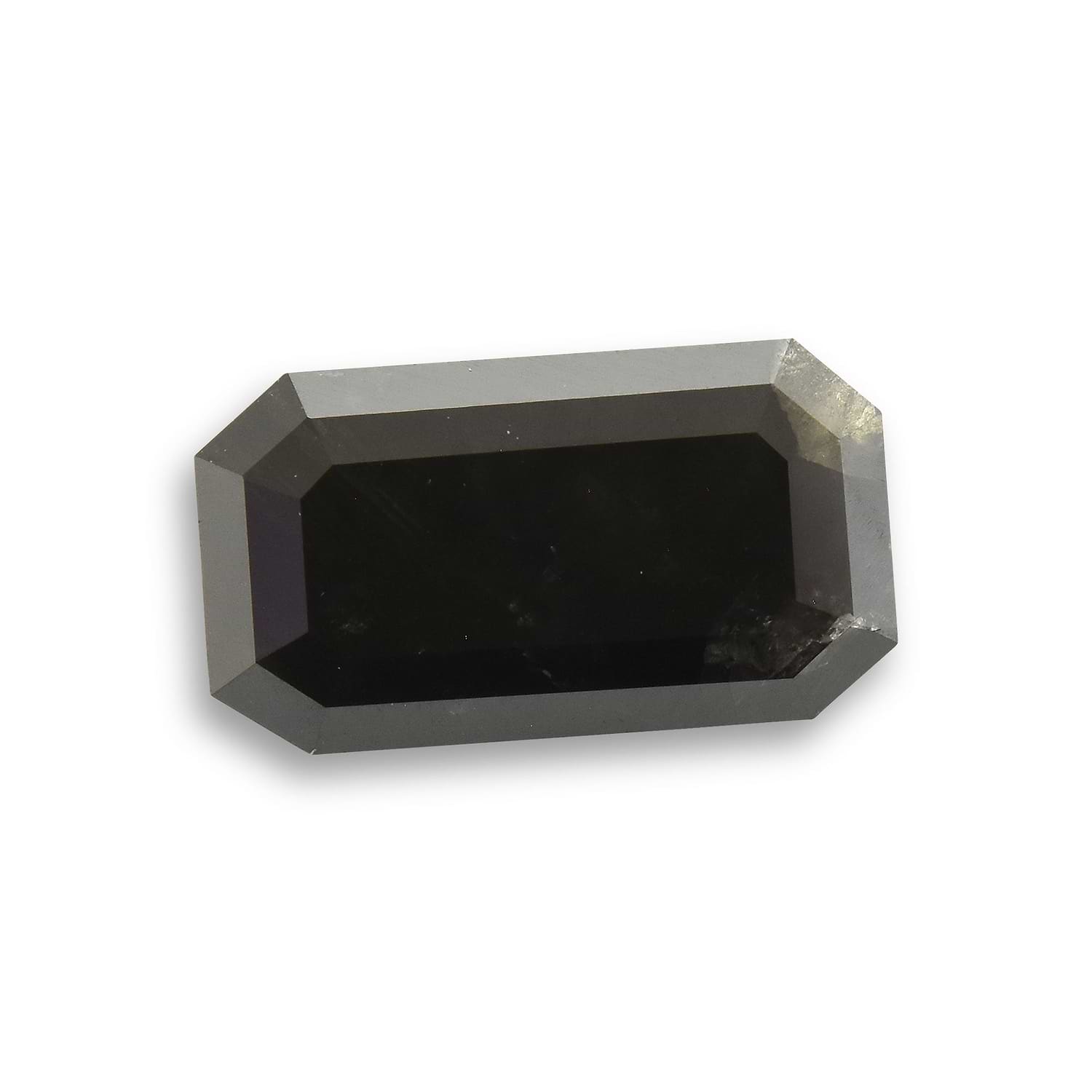 2.28 Carat Fancy Black Emerald Diamond GIA