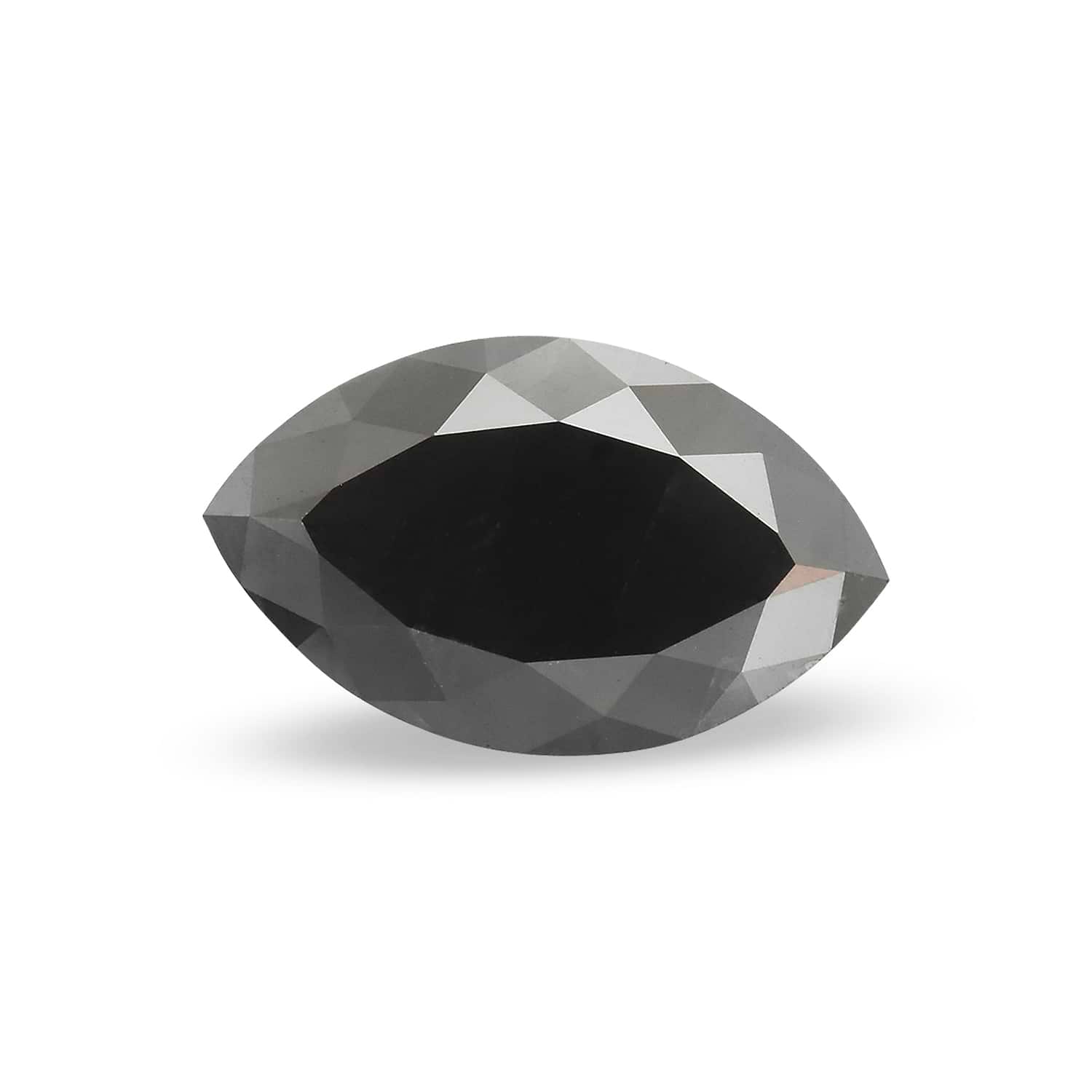1.99 Carat Fancy Black Marquise Diamond GIA