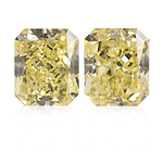 2.28 Carat Fancy Light Yellow Radiant Diamonds VVS1