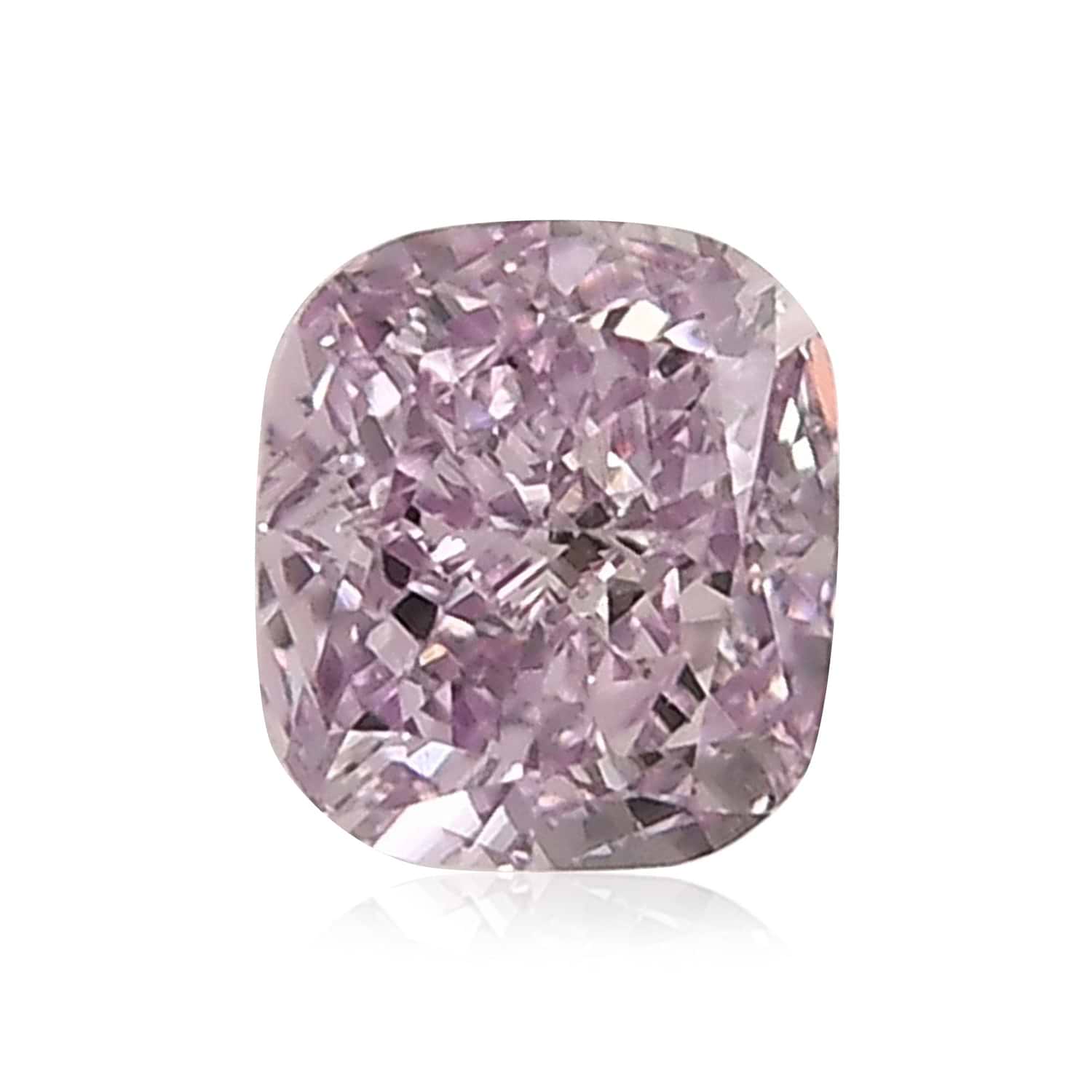 0.25 Carat Fancy Intense Pink Purple Cushion Diamond SI2 GIA