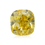 1.68 Carat Fancy Vivid Yellow Cushion Diamond SI2 GIA
