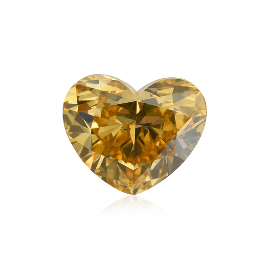 10.47 Carat Fancy Deep Brownish Orangy Yellow Heart Diamond SI1 GIA