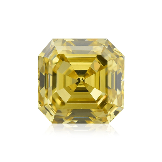 1.85 Carat Fancy Deep Yellow Asscher Diamond VS1 GIA
