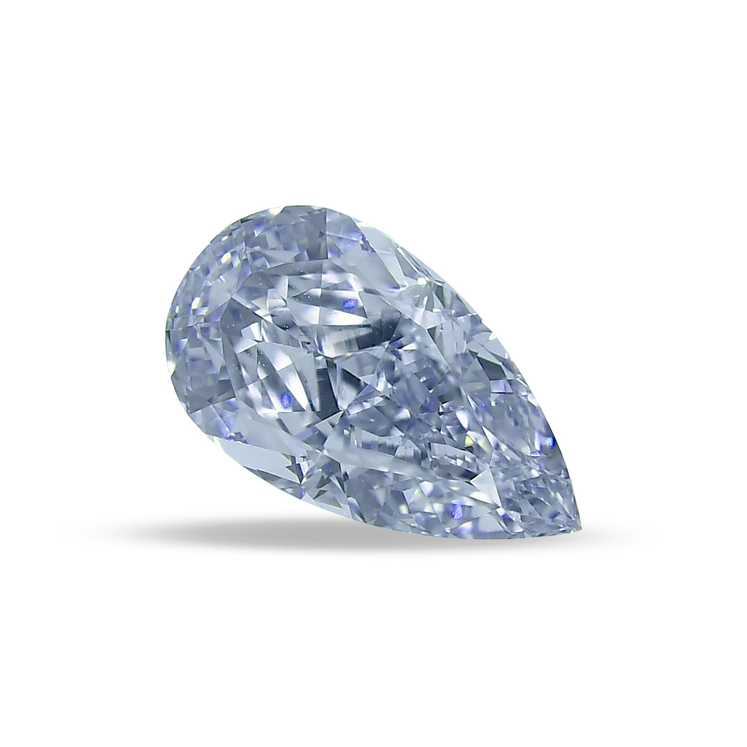 1.50 Carat Fancy Blue Pear Diamond VS1 GIA