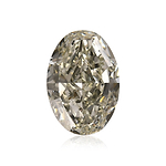 5.02 Carat Fancy Grayish Yellowish Green Oval Diamond VS1 GIA