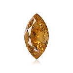 1.70 Carat Fancy Intense Yellow Orange Marquise Diamond  GIA