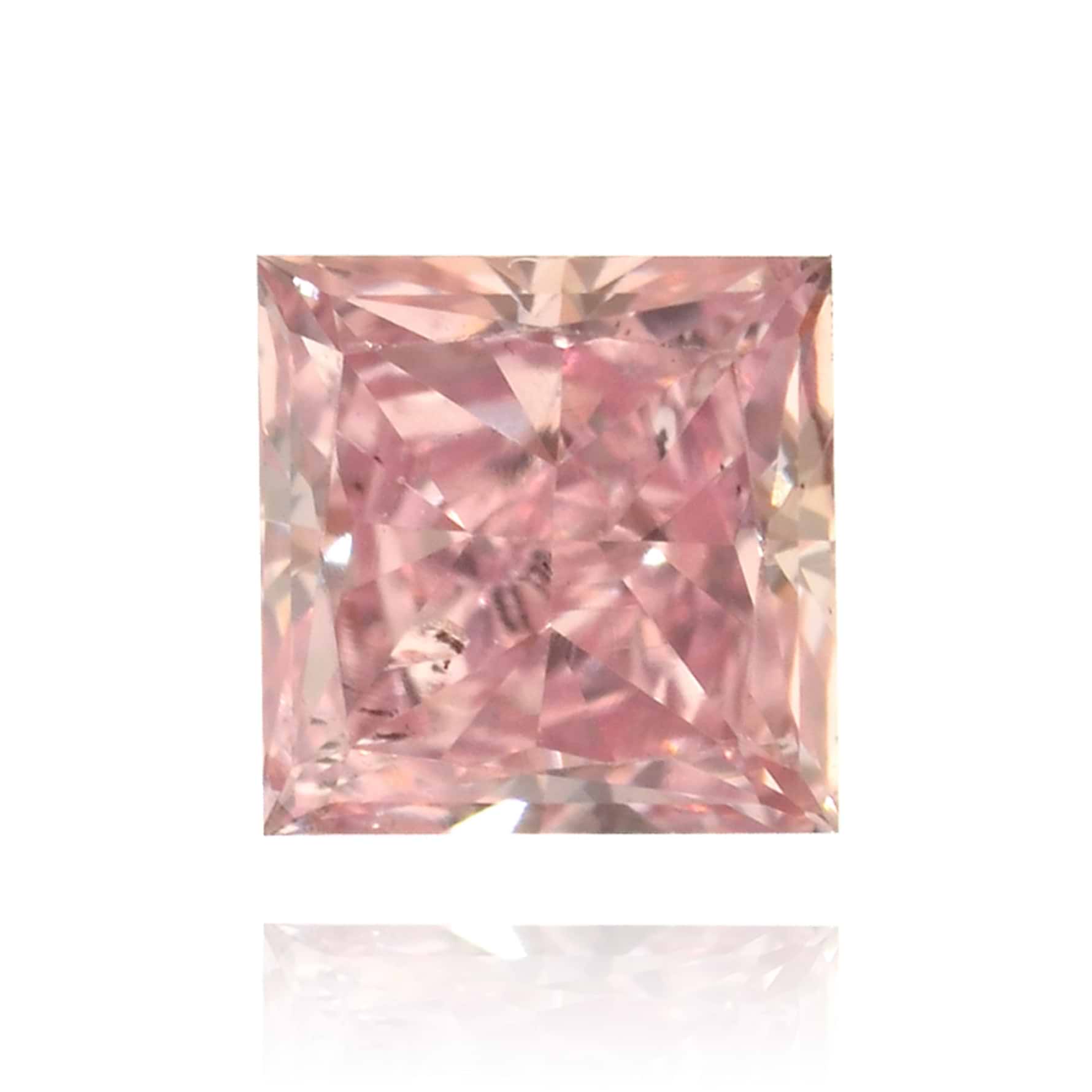 0.17 Carat Fancy Pink Princess Argyle Diamond SI2 GIA