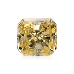 0.51 Carat Fancy Yellow Radiant Diamond SI2 GIA