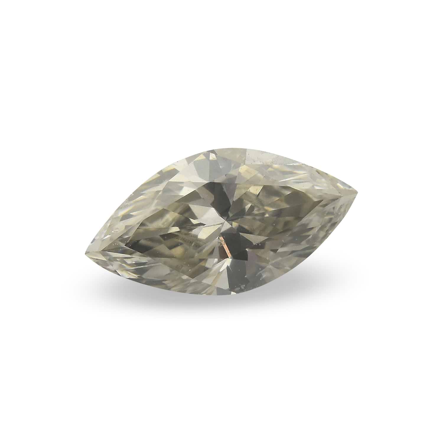 0.55 Carat Fancy Gray Marquise Diamond SI2 GIA