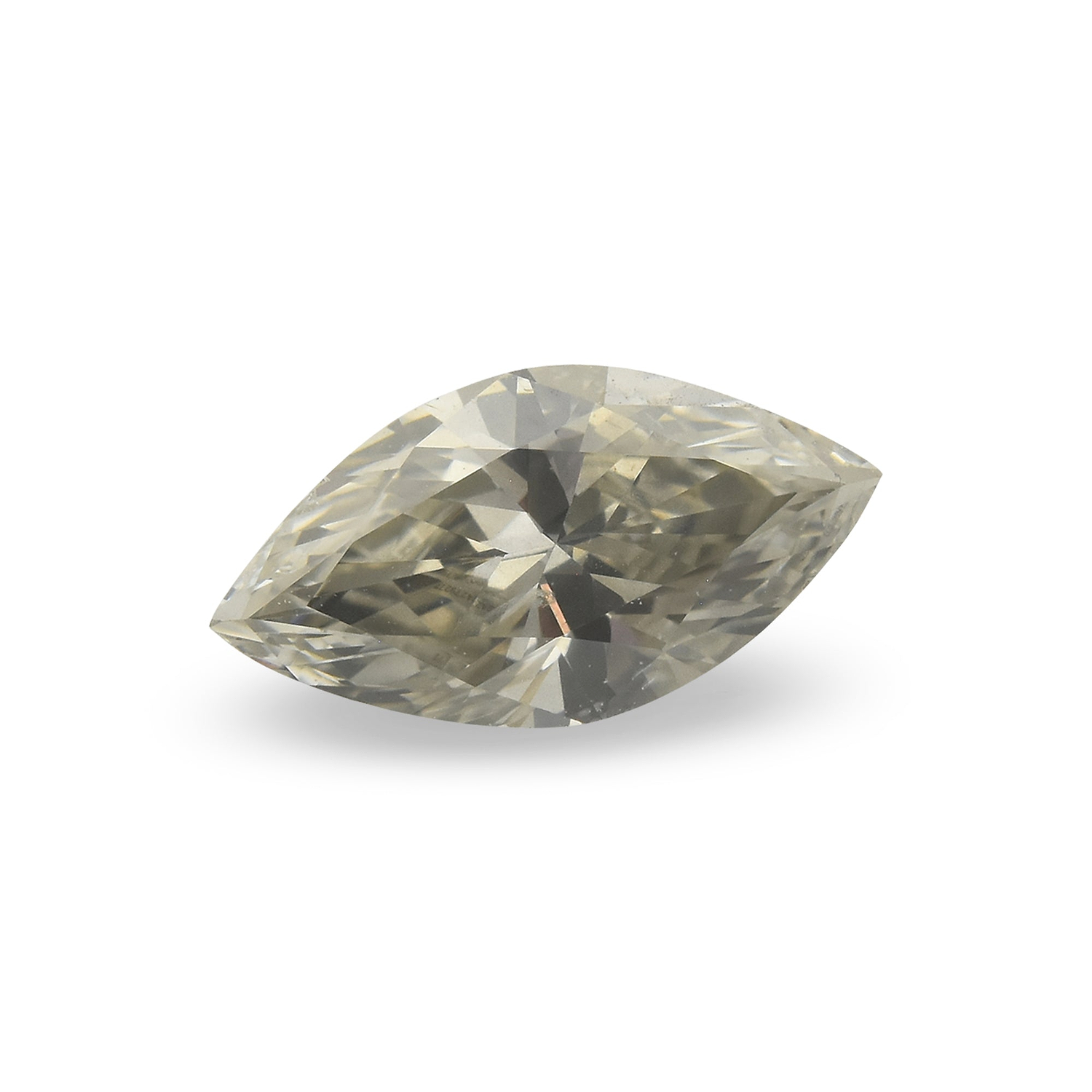 0.55 Carat Fancy Gray Marquise Diamond SI2 GIA