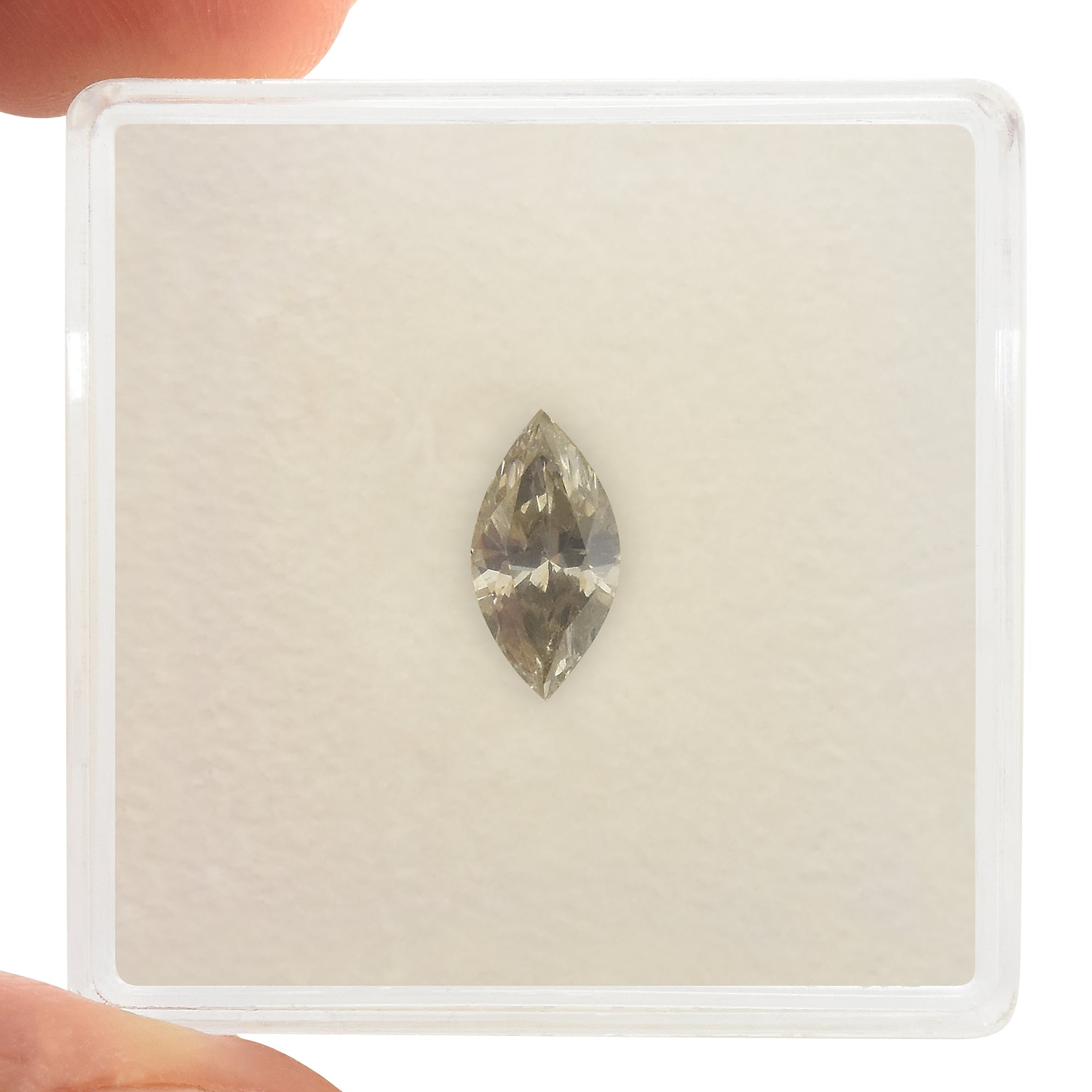 0.55 Carat Fancy Gray Marquise Diamond SI2 GIA