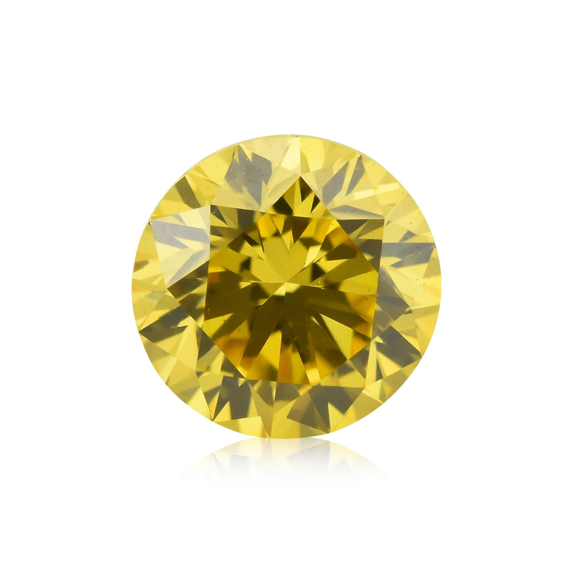 0.51 Carat Fancy Vivid Yellow Radiant Diamond SI1 IGI | LEIBISH