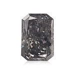 0.60 Carat Fancy Violet Gray Radiant Diamond I1 GIA