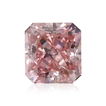 0.43 Carat Fancy Orangy Pink Radiant Diamond VS2 GIA